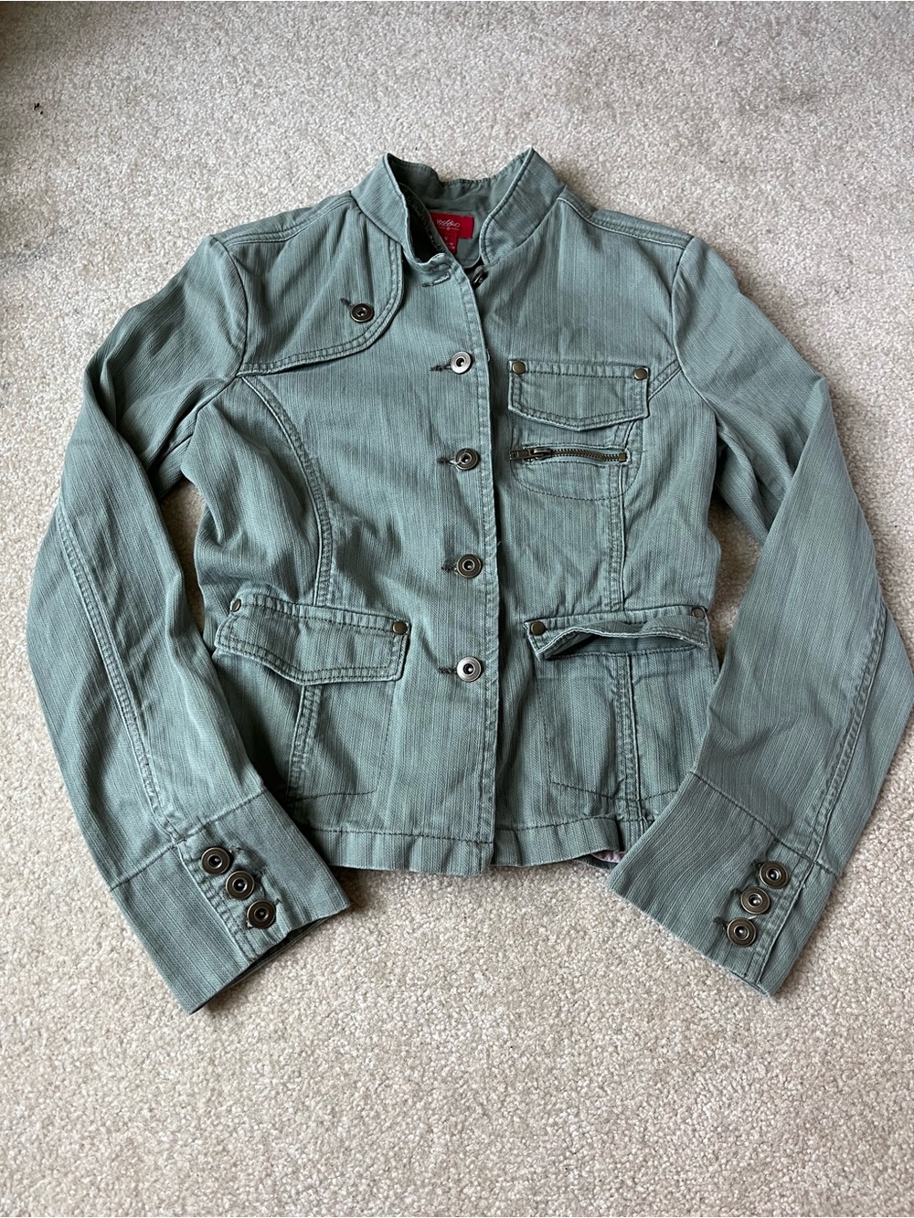 Mossimo Supply Co. Sage Green Utility Jacket